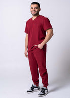 Maroon mens scrubs