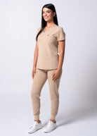 Nude beige jogger pants