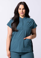 Teal Green women's scrub tops