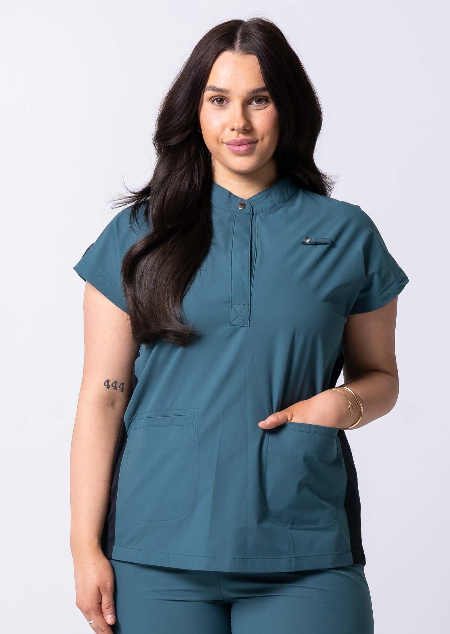 Teal Green women's scrub tops