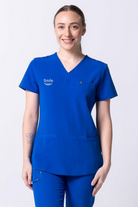 Embroidery scrubs