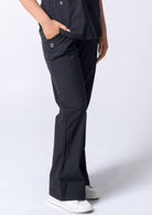 Slim black scrub pants