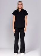 Black funky scrubs - women
