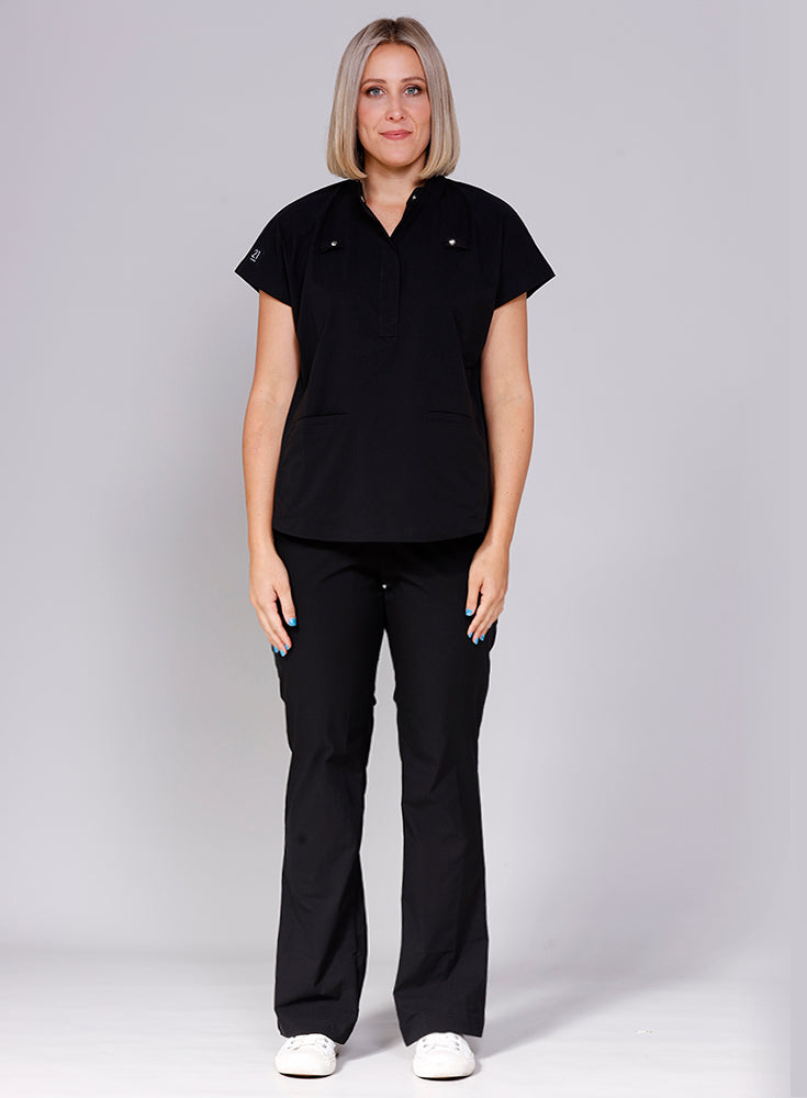Black funky scrubs - women