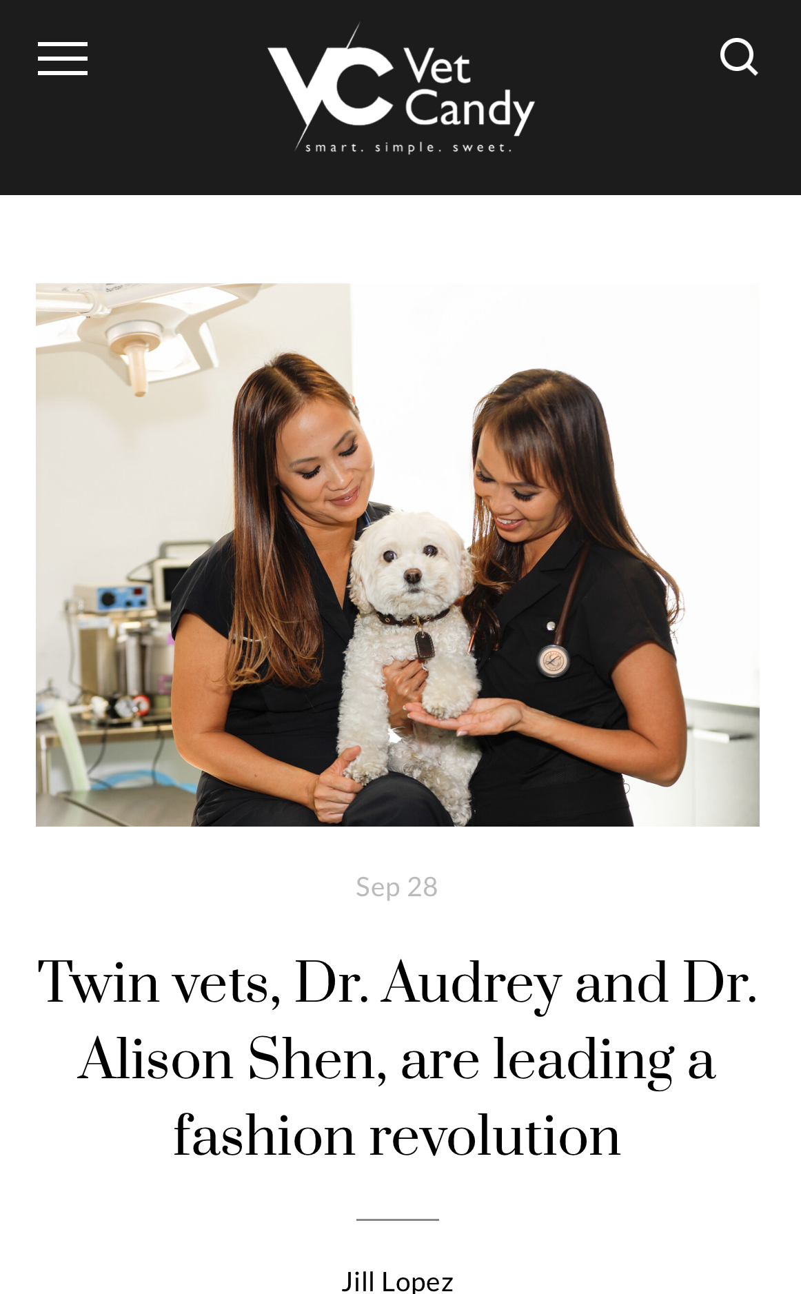Twin vets, Dr. Audrey and Dr. Alison Shen, are leading a fashion revolution