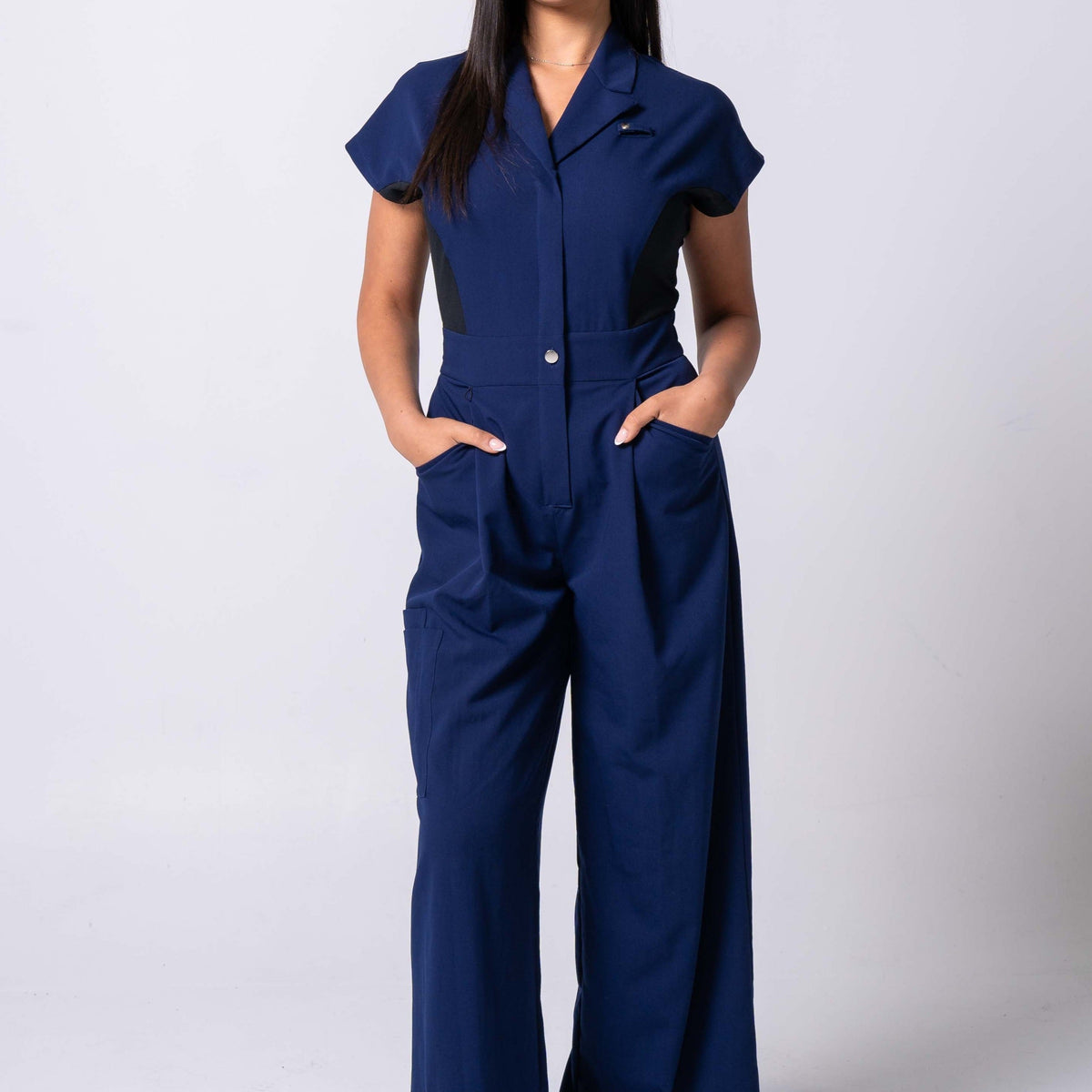 21 Palazzo Jumpsuit Scrub in ELITECH™️ – 21 Scrubs