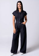 Black jumpsuit scrub set