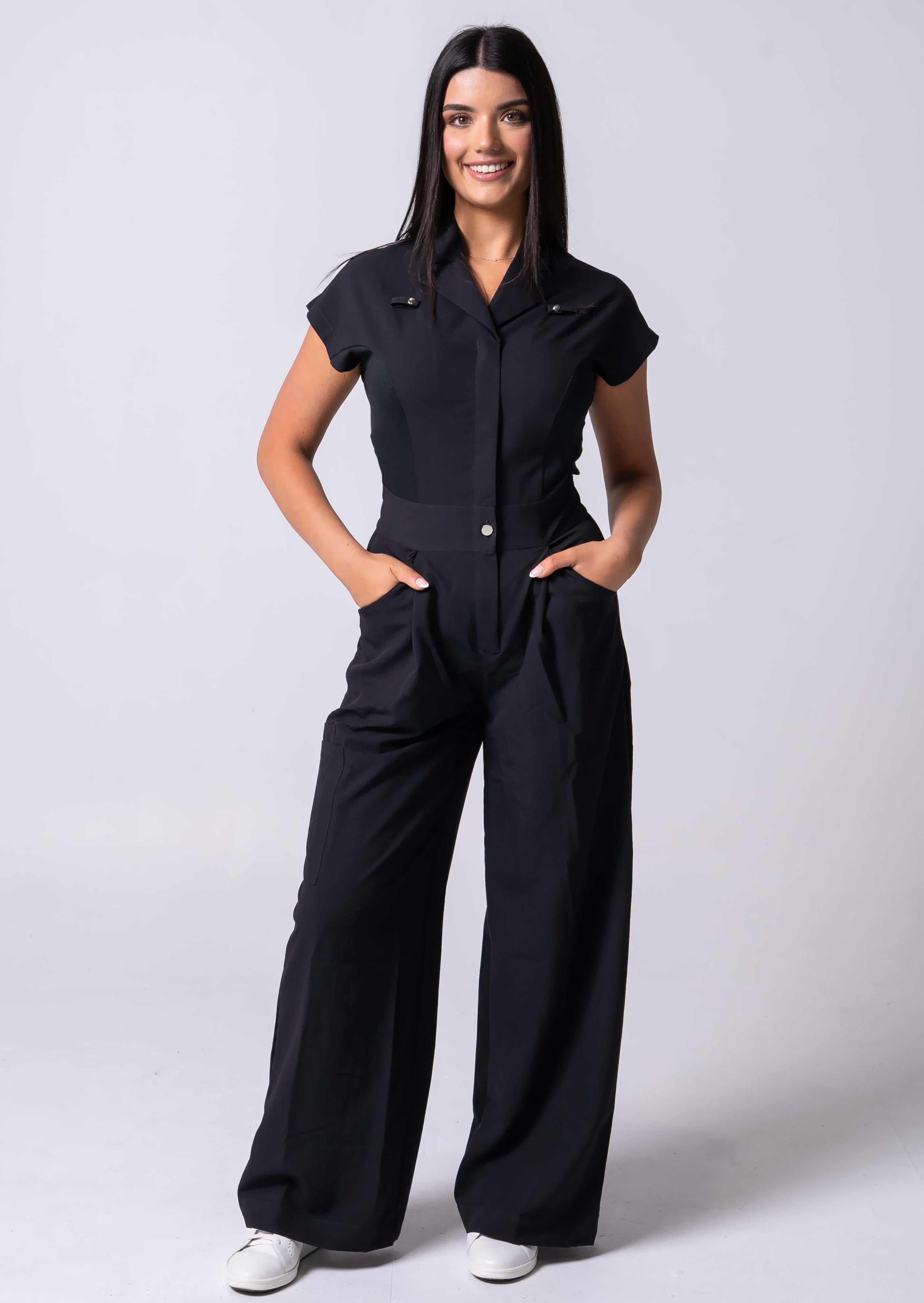 Black beauty salon uniforms